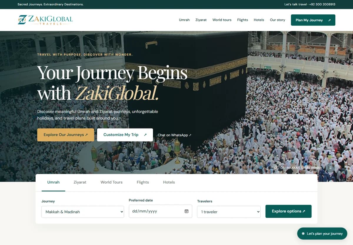 Zaki Group website screenshot